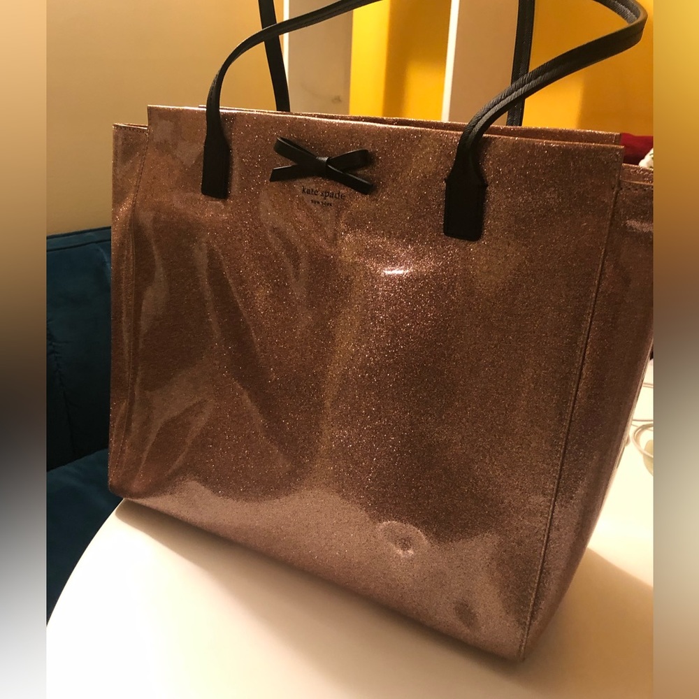 Kate Spade glitter tote NEW